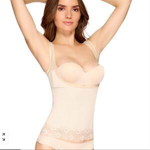 Ladies Illusions Brand Tan Tummy Control Cami‎ Size XL